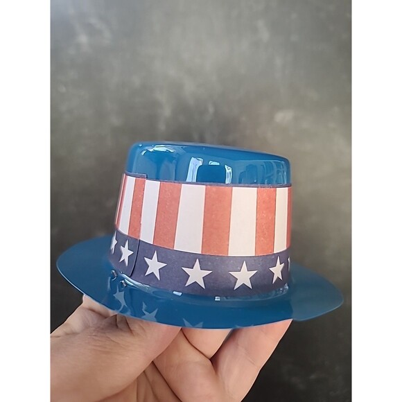 Stars And Stripes Party Plastic Hats - Picture 9 of 10